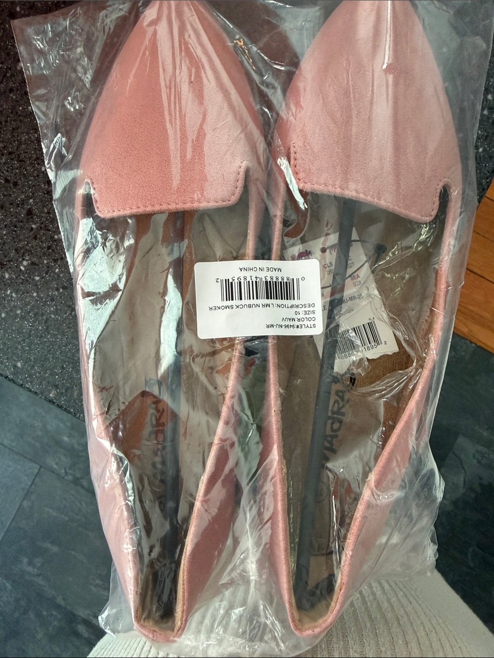 Mauve size 10 Women's Slip-On Flats